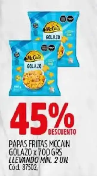 Supermercados Yaguar McCain papas fritas golazo oferta