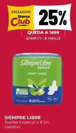 Diarco Siempre libre toallas especial oferta
