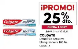 Diarco Colgate dentífrico sensitive blanqueador oferta