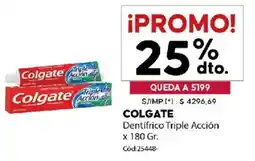 Diarco Colgate dentífrico triple acción oferta