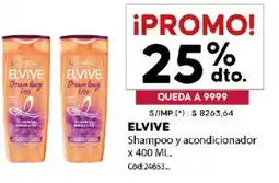 Diarco Elvive shampoo y acondicionador oferta