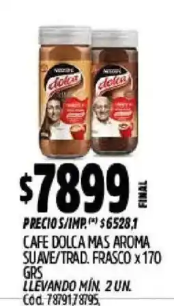Supermercados Yaguar Nestle cafe dolca oferta
