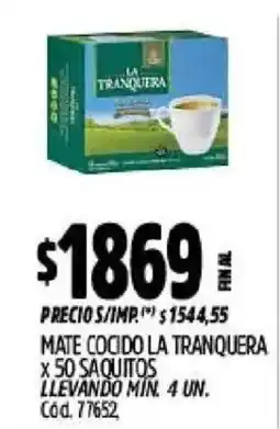 Supermercados Yaguar La tranquera mate cocido oferta