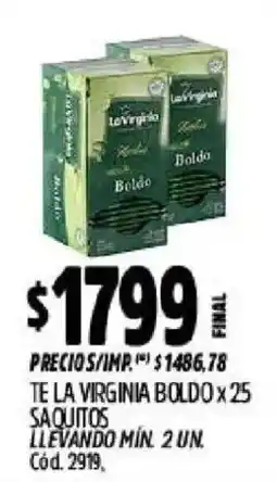 Supermercados Yaguar Te la virginia boldo oferta