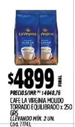 Supermercados Yaguar La virginia cafe molido oferta