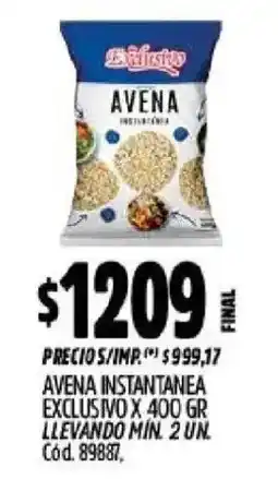 Supermercados Yaguar Exilisto avena instantanea oferta