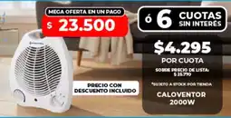Supermayorista Vital Crvvel caloventor 2000w oferta