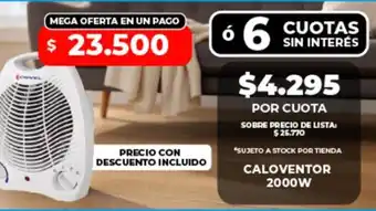 Crvvel caloventor 2000w