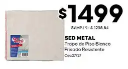 Diarco Sed metal trapo de piso blanco oferta