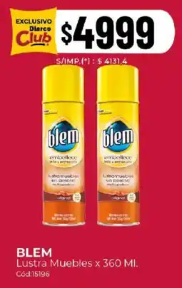 Diarco Blem lustra muebles oferta
