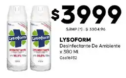 Diarco Lysaform desinfectante de ambiente oferta