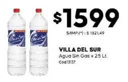 Diarco Villa del sur agua sin gas oferta