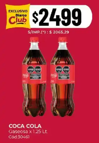 Diarco Coca cola gaseosa oferta