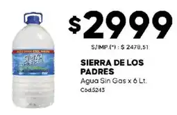 Diarco Sierra de los padres agua sin gas oferta