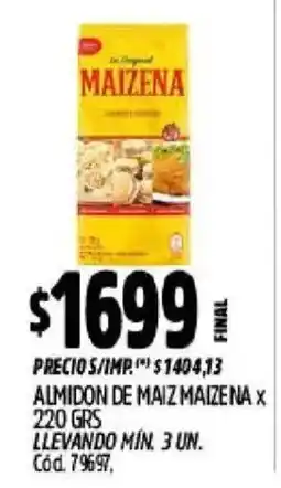 Supermercados Yaguar Maizena almidon de maiz oferta