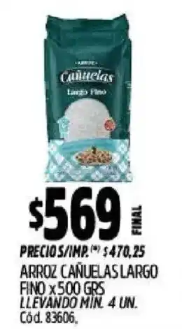 Supermercados Yaguar Cañuelas arroz largo fino oferta