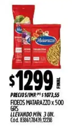 Supermercados Yaguar Makarazzo fideos oferta