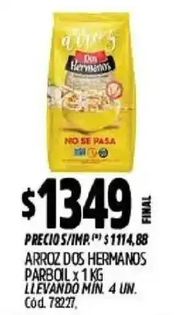 Supermercados Yaguar Dos hermanos arroz oferta