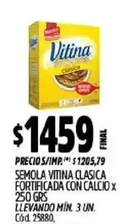 Supermercados Yaguar Vitina semola vitina clasica oferta