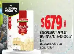 Supermercados Yaguar San remo harina oferta