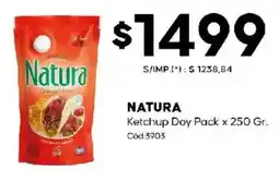 Diarco Natura ketchup doy pack oferta