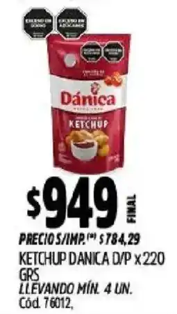 Supermercados Yaguar Danica ketchup oferta