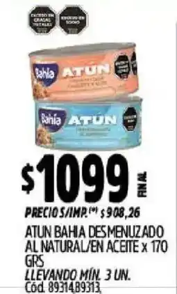 Supermercados Yaguar Bahía atún al natural/en aceite oferta