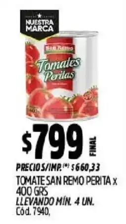 Supermercados Yaguar San remo tomates peritas oferta