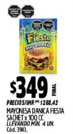 Supermercados Yaguar Danica mayonesa fiesta oferta