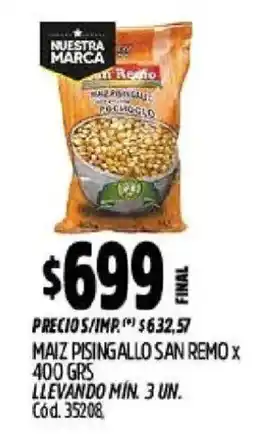 Supermercados Yaguar Nuestra marca maiz pisigallo oferta