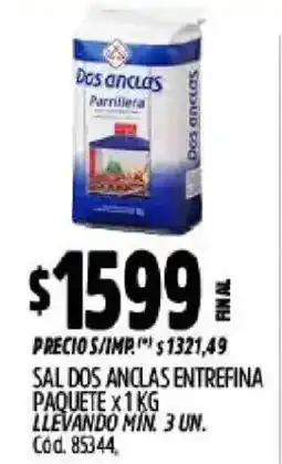 Supermercados Yaguar Dos anclas sal oferta