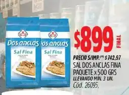Supermercados Yaguar Dos anclas sal fina oferta