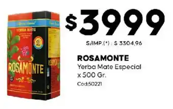 Diarco Rosamonte yerba mate especial oferta
