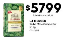 Diarco La merced yerba mate campo sur oferta