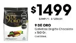 Diarco Brigitte 9 de oro galletitas chocolate oferta