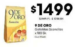 Diarco 9 de oro galletitas sconcitos oferta