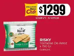 Diarco Risky tostadas de arroz oferta