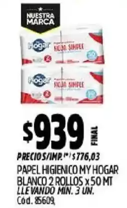 Supermercados Yaguar Hogar papel higienico blanco oferta