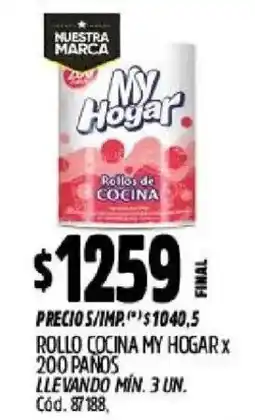 Supermercados Yaguar My hogar rollos de cocina oferta