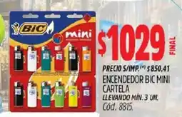 Supermercados Yaguar Bic encendedor mini oferta