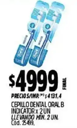 Supermercados Yaguar Oral B cepillo dental indicator oferta