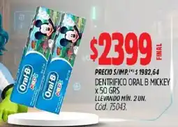 Supermercados Yaguar Oral b dentrifico oral b mickey oferta