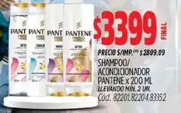 Supermercados Yaguar Pantene shampoo acondicionador oferta