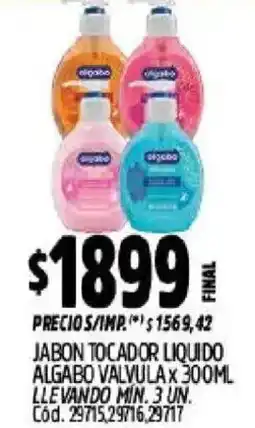 Supermercados Yaguar Olayabo jabon tocadador liquido oferta