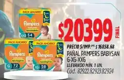 Supermercados Yaguar Pampers pañal babysan oferta