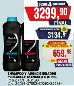 Maxiconsumo Plusbelle shampoo y adoncionador oferta