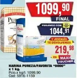 Maxiconsumo Pureza harina oferta