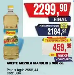 Maxiconsumo Marolio aceite mezcla oferta