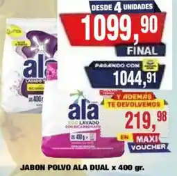 Maxiconsumo Ala jabon polvo dual oferta