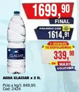 Maxiconsumo Glaciar agua oferta
